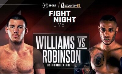 Williams KO's Robinson in 1 & Full Fight Card Results | boxen247.com