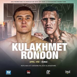 Kazakh Tursynbay Kulakhmet vs. Hever Rondon This Saturday | Boxen247.com