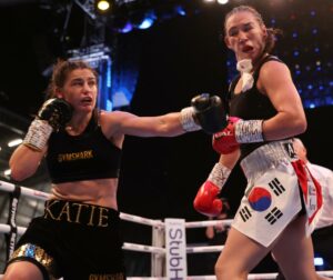 Katie Taylor defeats ex champ Jennifer Han in Leeds, England | Boxen247.com (Kristian von Sponneck)