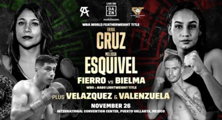 Erika Cruz defends world crown against Melissa Esquivel, Mexico Nov. 26  | Boxen247.com (Kristian von Sponneck)