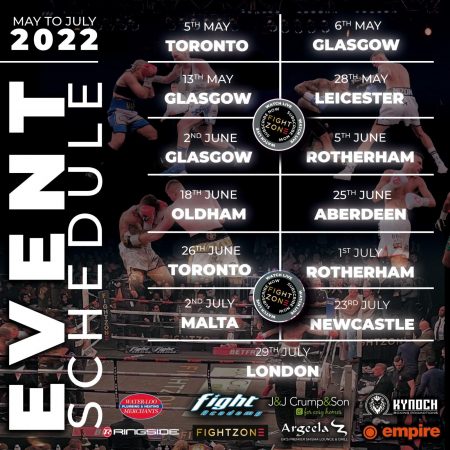 Fightzone event schedule update | Boxen247.com