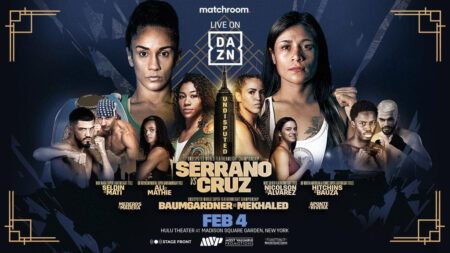 Serrano vs. Cruz & Baumgardner vs. Mekhaled on February 4 | Boxen247.com